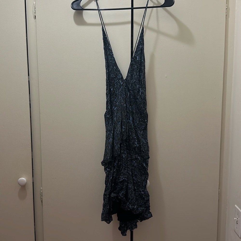 NWT- Zara Blue Piper Dress